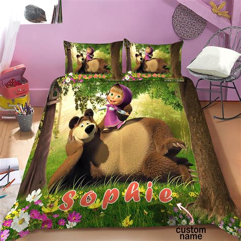 masha and the bear bedding