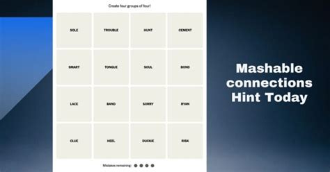 mashables connections hints today