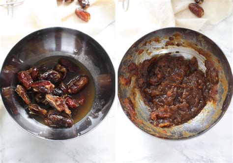 Mashed Dates in a Bowl