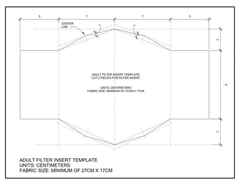Mask Pattern With Filter Insert Printable