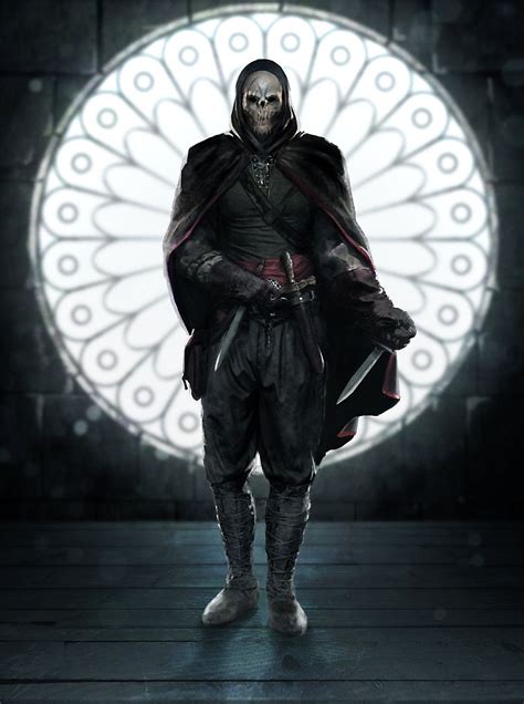 masked assassin concept art