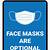 masks optional sign printable