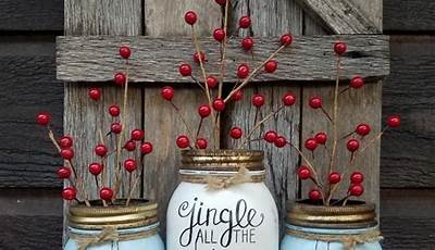 Mason Jar Painting Ideas Christmas