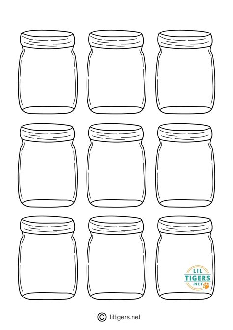 Mason Jar Box Printable