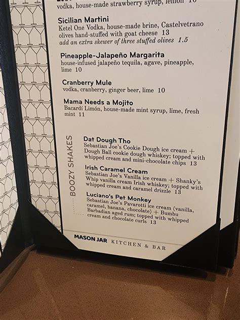 Mason Jar Kitchen Eagan Menu