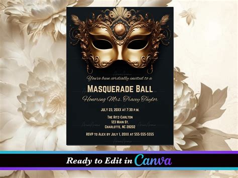 Masquerade Ball Invitation Wording
