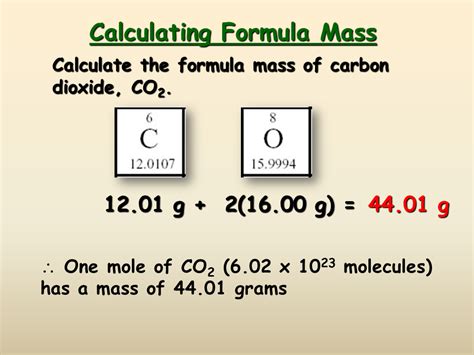 mass of 1 mole of carbon