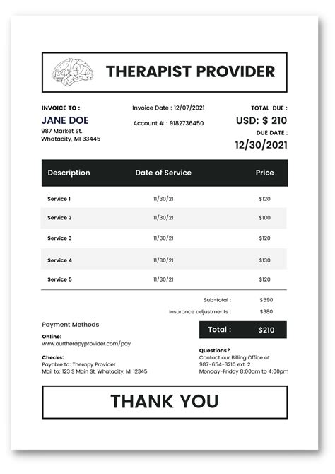 Free Massage Therapist Invoice Template Agiled Edit and Send