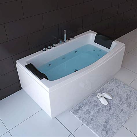 Therapie Massage Badewanne IDAHO Ø 1750 x 610 mm Whirlpool Wassermassage Badewanne, Badezimmer