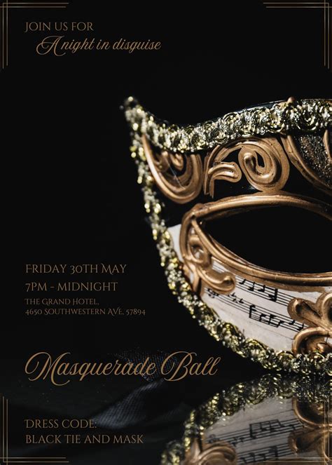 Massquerade Ball Printable Invites