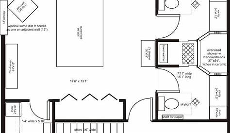 master bathroom floor plans 15 | Master bedroom plans, Bathroom floor