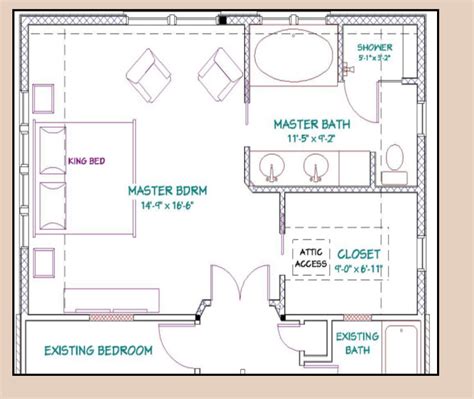 13 Primary Bedroom Floor Plans Layout Drawings)