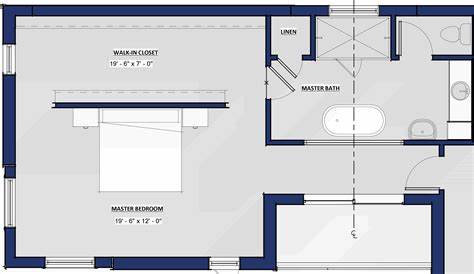 Large Master Bedroom Suite Floor Plans - Master Bedroom Floor Plan