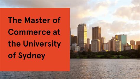Master of Commerce (Extension) The University of Sydney