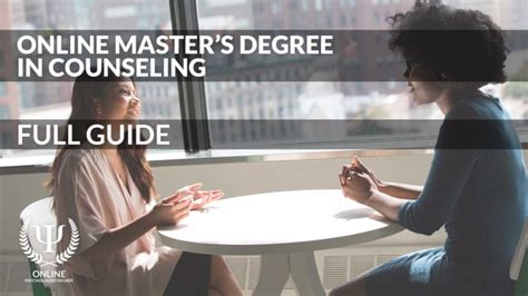 master's degree in guidance counseling