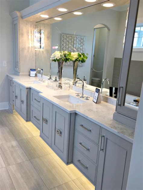 Master Bathroom With Grey Vanity