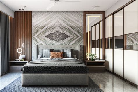 Master Bed Wall Design