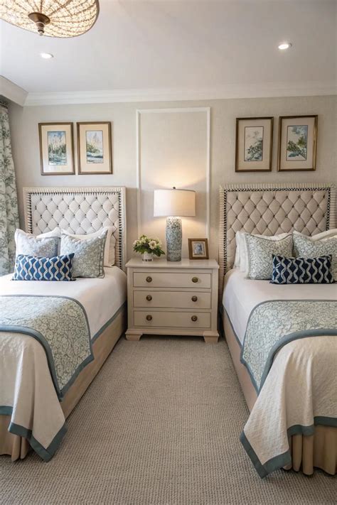 How to Decorate with Two Twin Beds Guest Room and Kids Bedroom Ideas