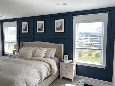 Master Bedroom Accent Wall With Windows