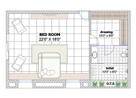 Master Bedroom Plan Dwg