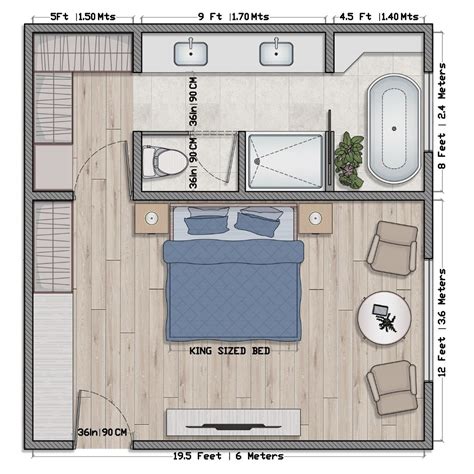 Master Bedroom Room Layout