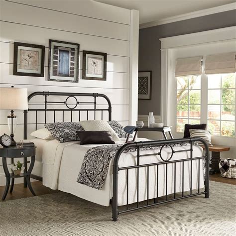 Master Bedroom With Metal Bed