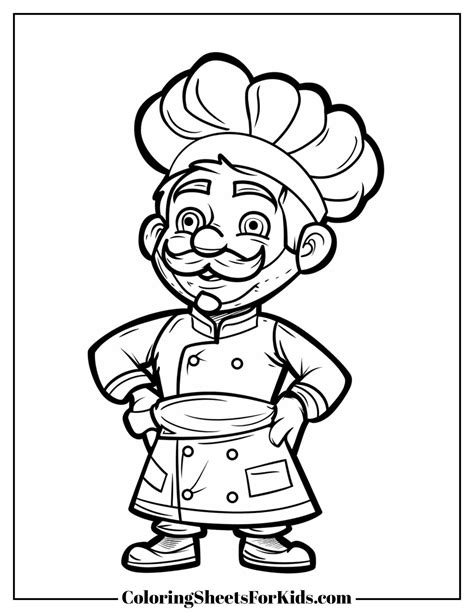 Master Chef Coloring Pages