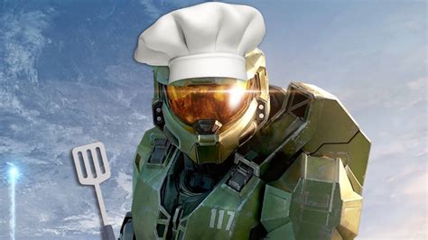 master chief with chef hat