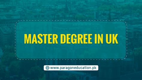 master degree programs in uk