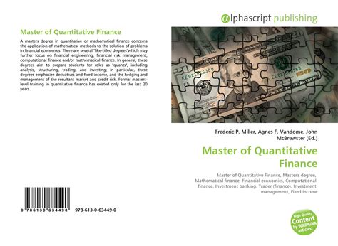 master in quantitative finance online