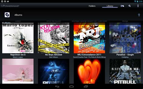 master lineament of Poweramp Music Player App