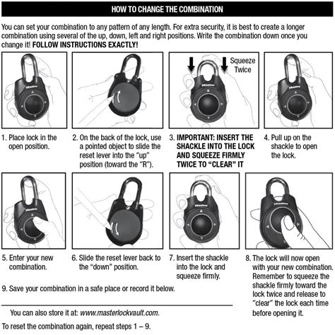 Master Lock Combination Lock Box Instructions