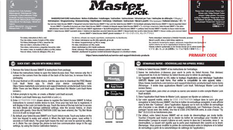 Master Lock Lost Activation Code