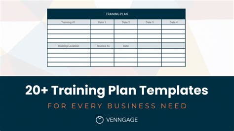 master training schedule template