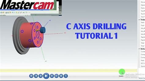 Mastercam Lathe C-Axis Tutorial