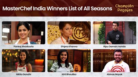 masterchef india all senall winners