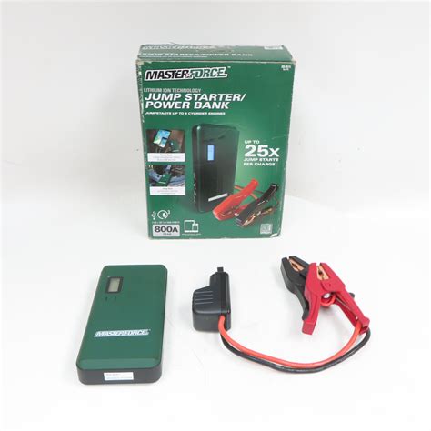 1 Masterforce Jump Starter With Compressor And 1 Masterforce Battery