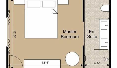 Master Bedroom floor plan - Cadbull