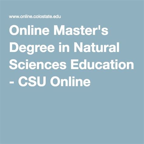 masters degrees online csu
