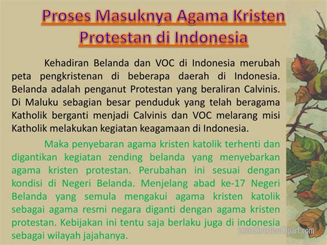masuknya agama kristen ke indonesia
