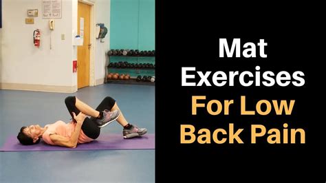 Mat Exercises For Lower Back