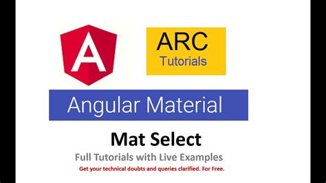 Mat Select In Angular Material