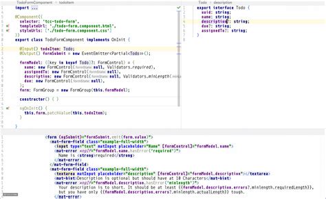 Mat Table Reactive Form