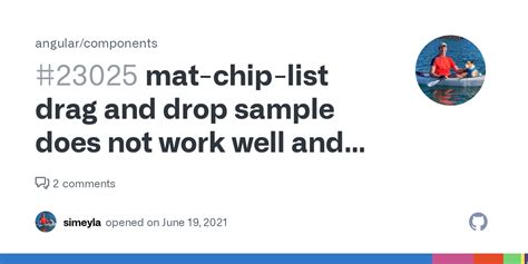Mat-Chip-List Drag And Drop