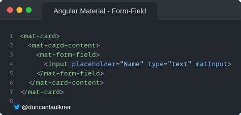 Mat-Form-Field Example