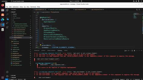 Mat-List Is Not A Known Element