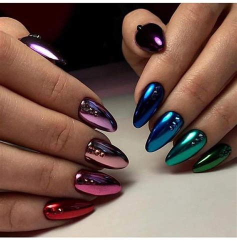matallic nail designs