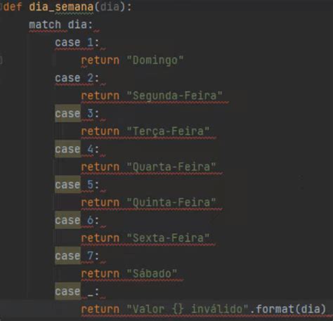 Match Case No Python