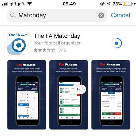 match day app