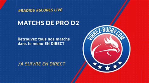 match en direct pro d2